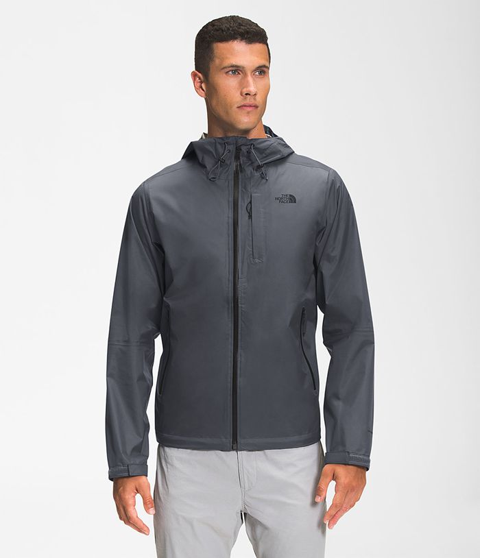 The North Face Mens Rain Jacket Alta Vista 469ACMYNI - Grey